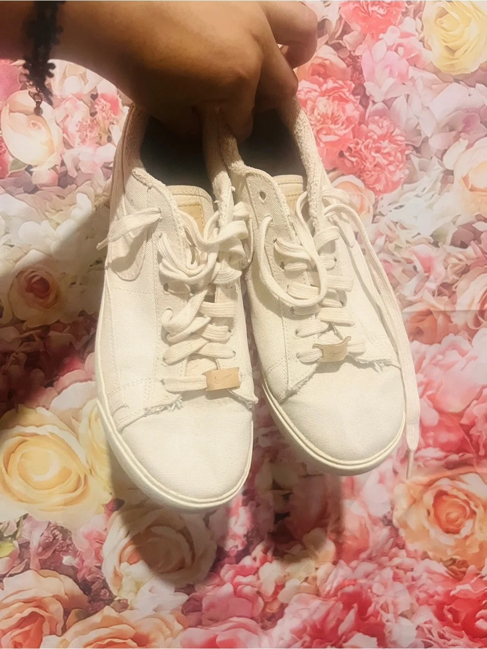 Ivory Women's Low-Top Canvas Sneakers